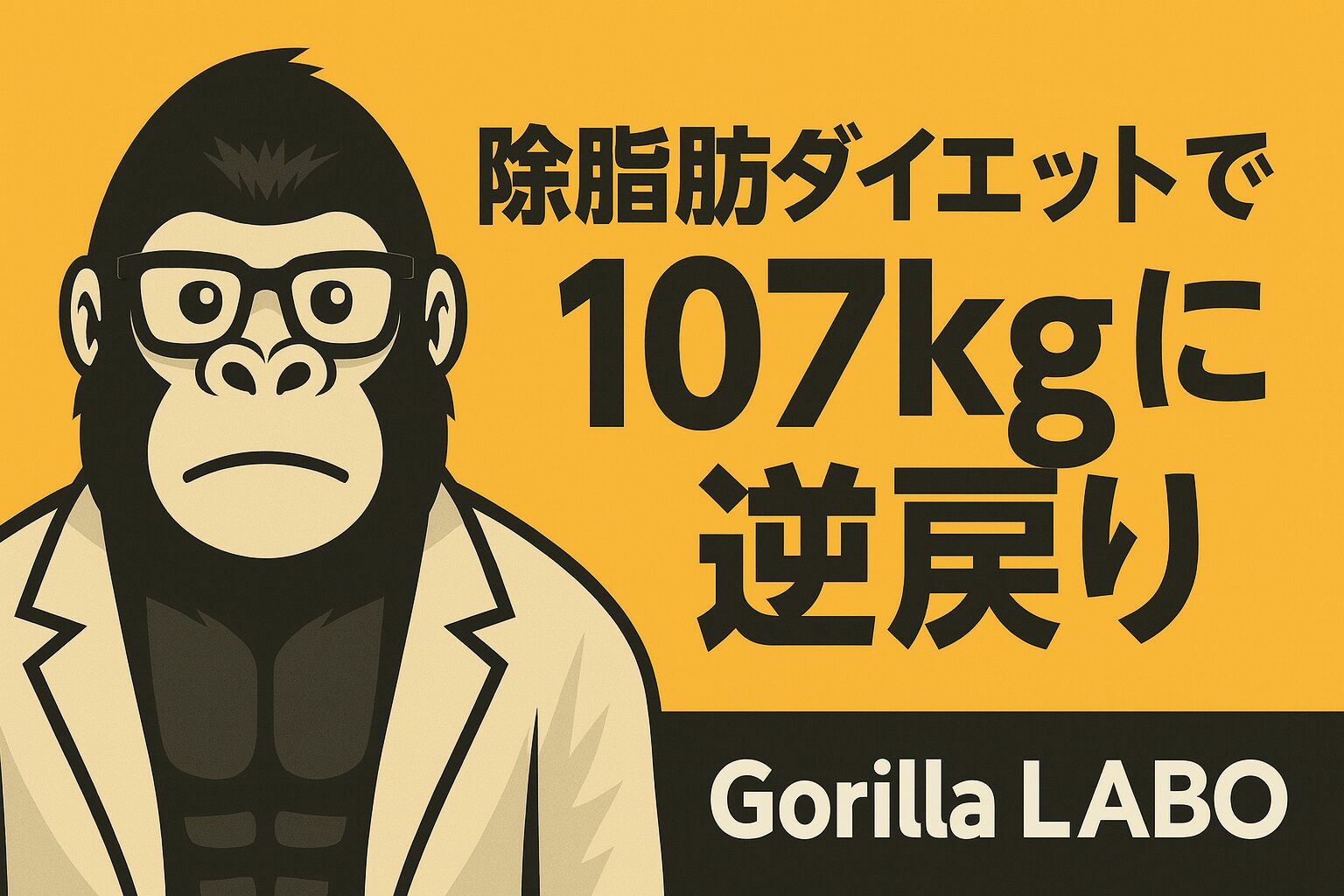 【体験談】除脂肪ダイエットで107kgに逆戻りした話