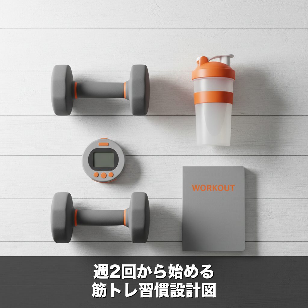 筋トレを「習慣」にする最小設計図｜週2回から始める初心者プログラム